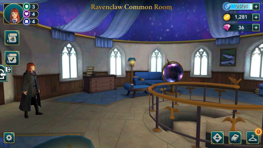 Harry Potter: Hogwarts Mystery Ravenclaw Common Room Screen