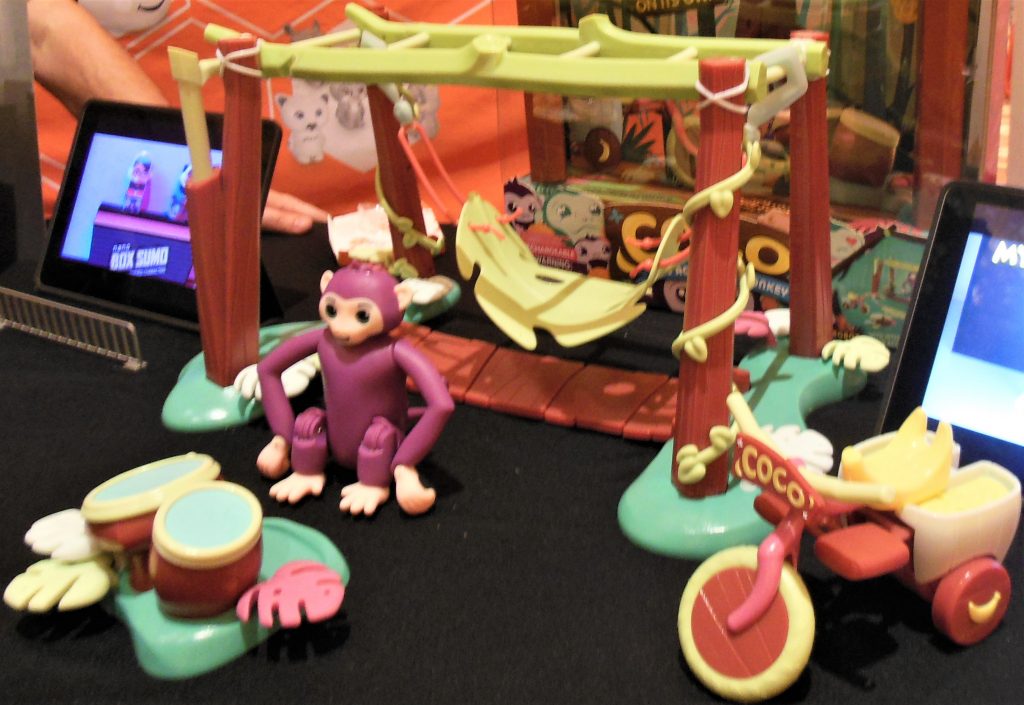 Coco the Acrobatic Monkey with Drums, Swing, and Bike, from HEXBUG