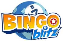 Image of logo for Bingo Blitz, from Buffalo Studios, a Facebook game