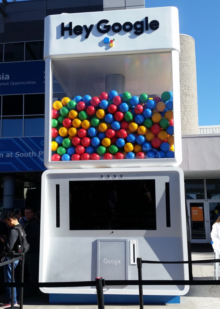 Image of Google Gumball Machine Game at Las Vegas Convention Center
