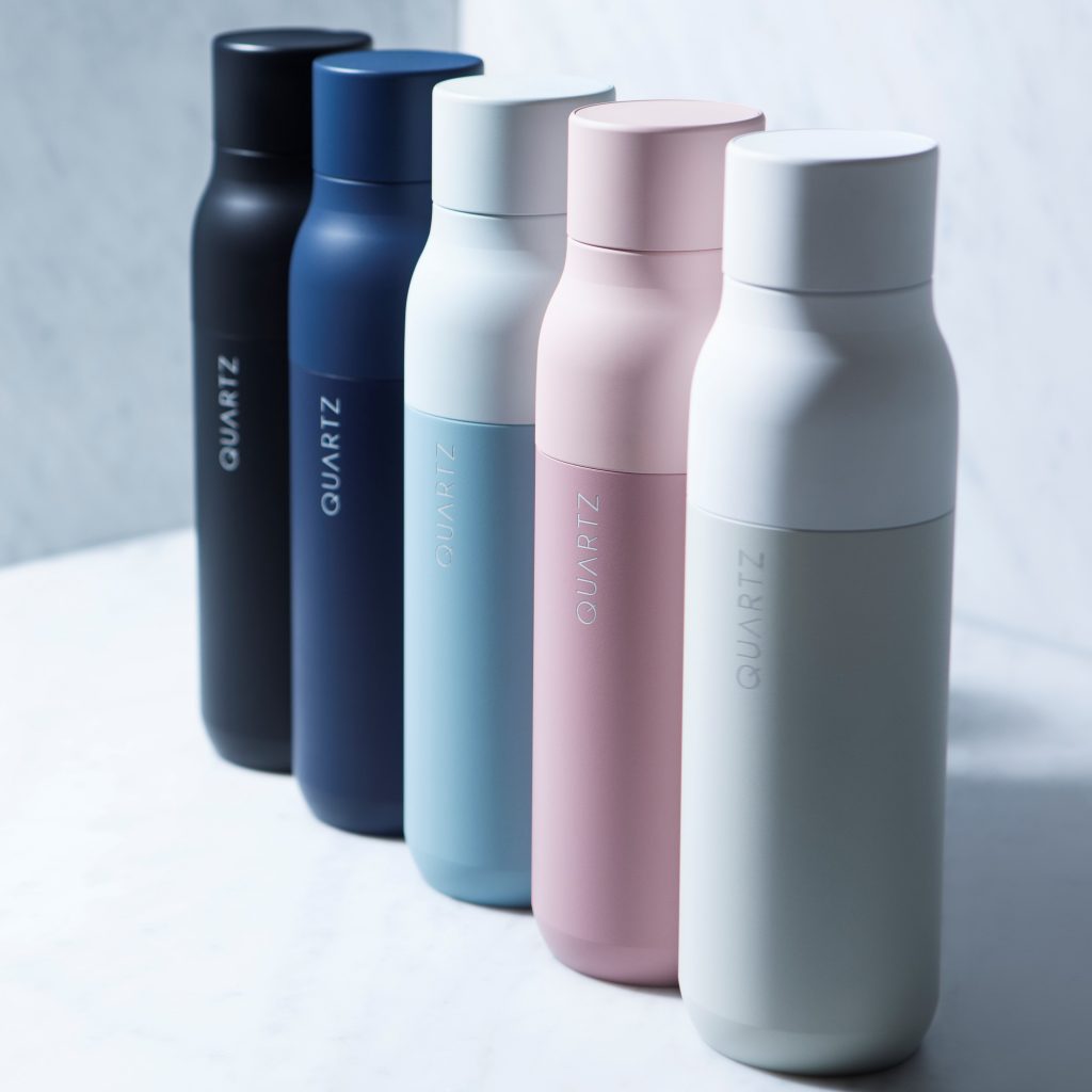 Image of Multi-Colored Quartz Self-Cleaning Water Bottles