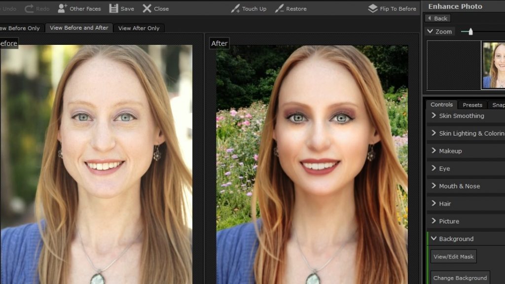 PortraitPro 17 Background Replacement Tool