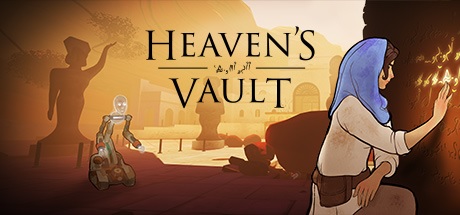 Heaven's Vault Logo Featuring Aliya and Six
