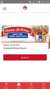 Hot Dog on a Stick App Free Birthday Reward