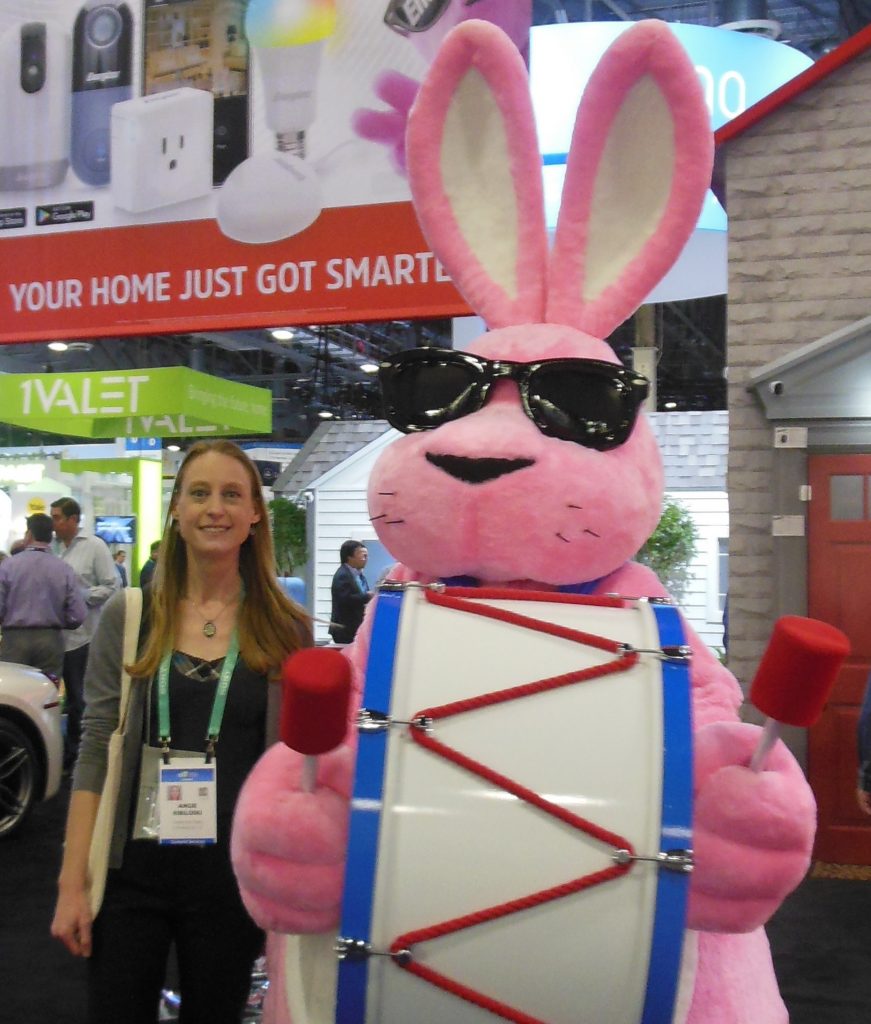 Angie and Energizer Bunny CES 2020