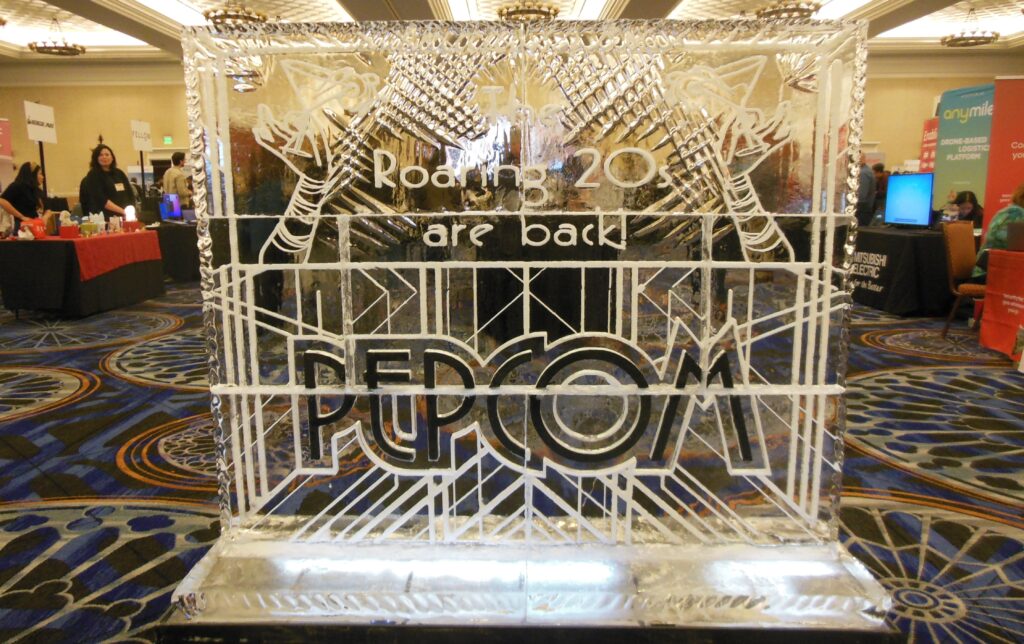 Pepcom Ice Sculpture