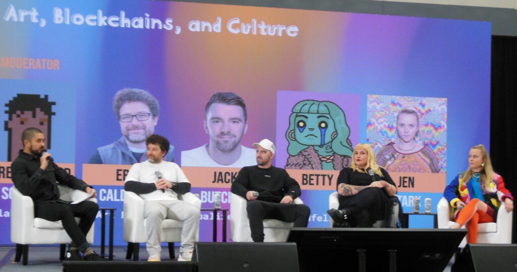 Speakers from the Art, Blockchain, and Culture Panel