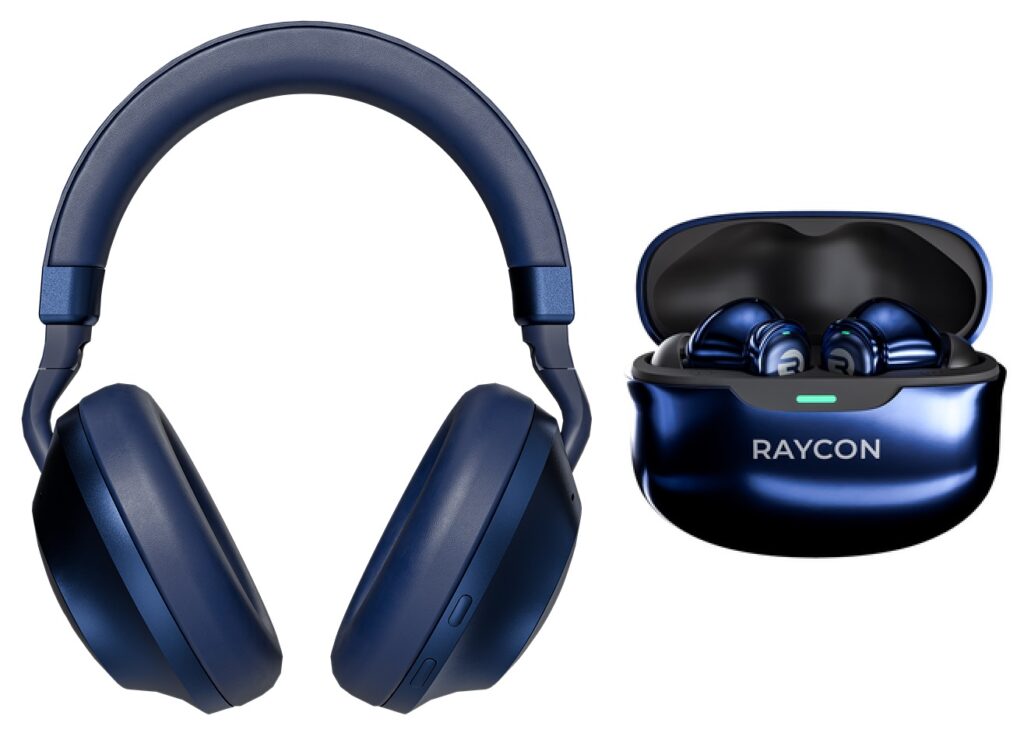 Raycon Everyday Pro Headphones and Earbuds in Blue