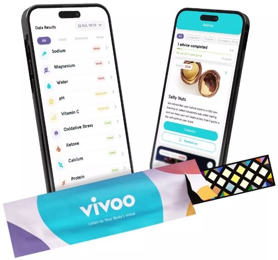 Vivoo Urine Test Stick with App Screenshots