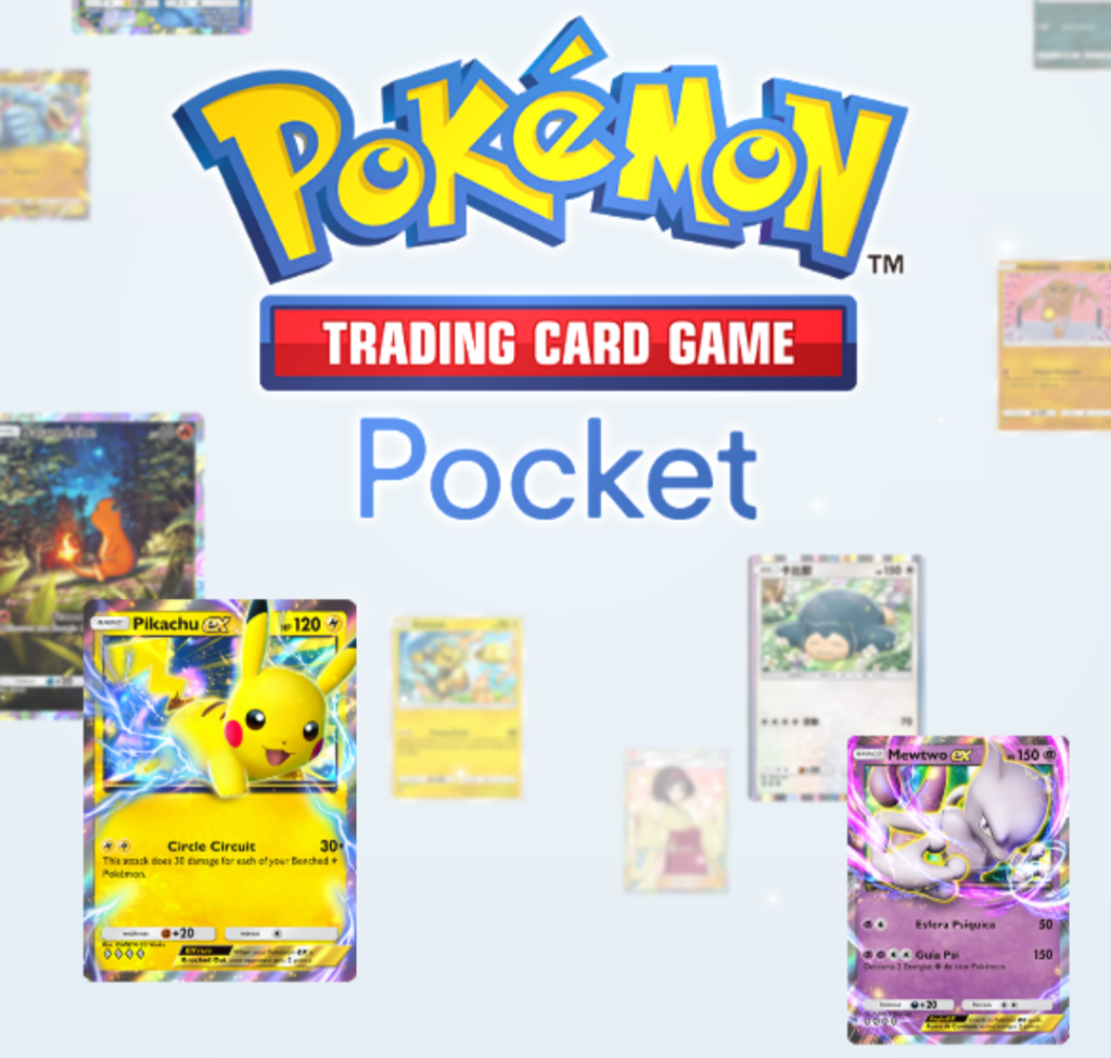 Pokémon Trading Card Game Pocket title screen.