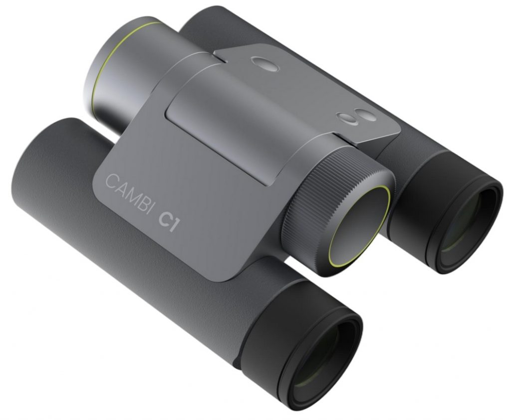 Black Cambi C1 binocular on a white background.